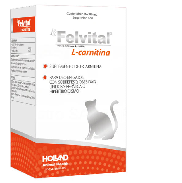 Felvital L-Carnitina 80 ML - Holland Felvital L-Carnitina 80 ML - Holland
